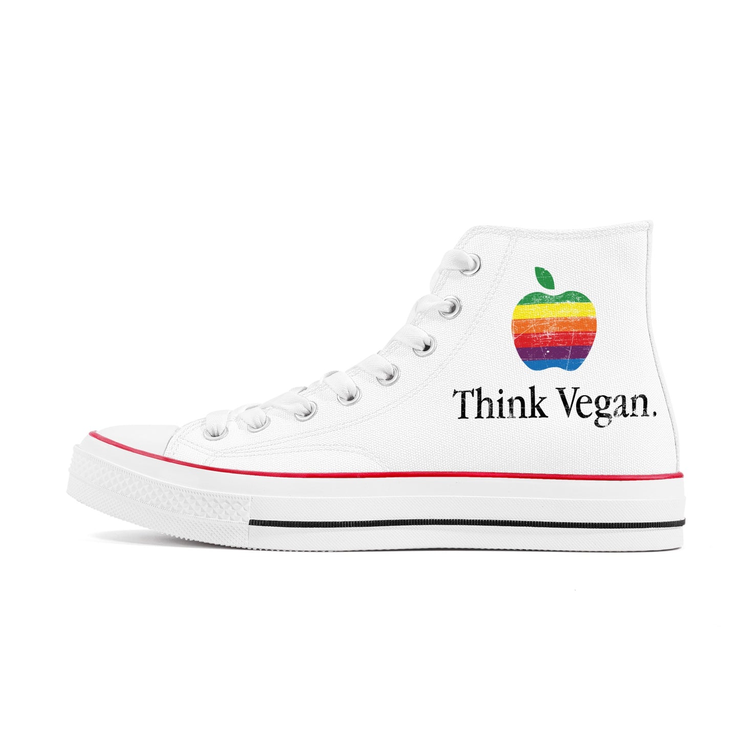 Think Vegan Womens Classic High Top Canvas Shoes
