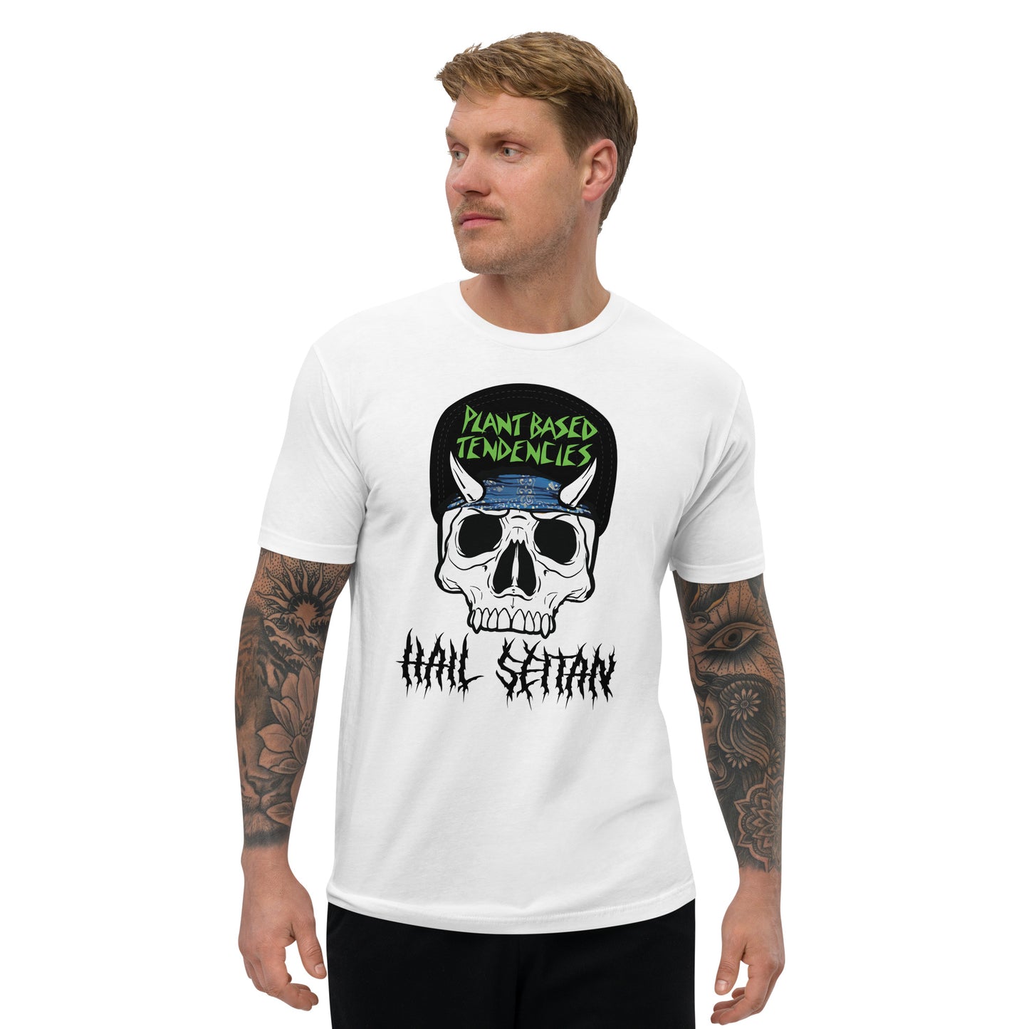 Hail Seitan Plant Based Tendencies Short Sleeve T-shirt - White Buffalo Vegan Apparel