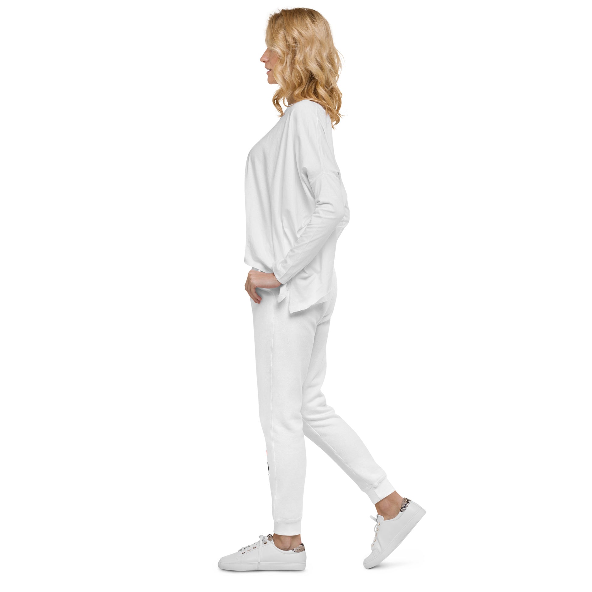 I LOVE TOFU Vegan Unisex fleece sweatpants created by White Buffalo Vegan Apparel