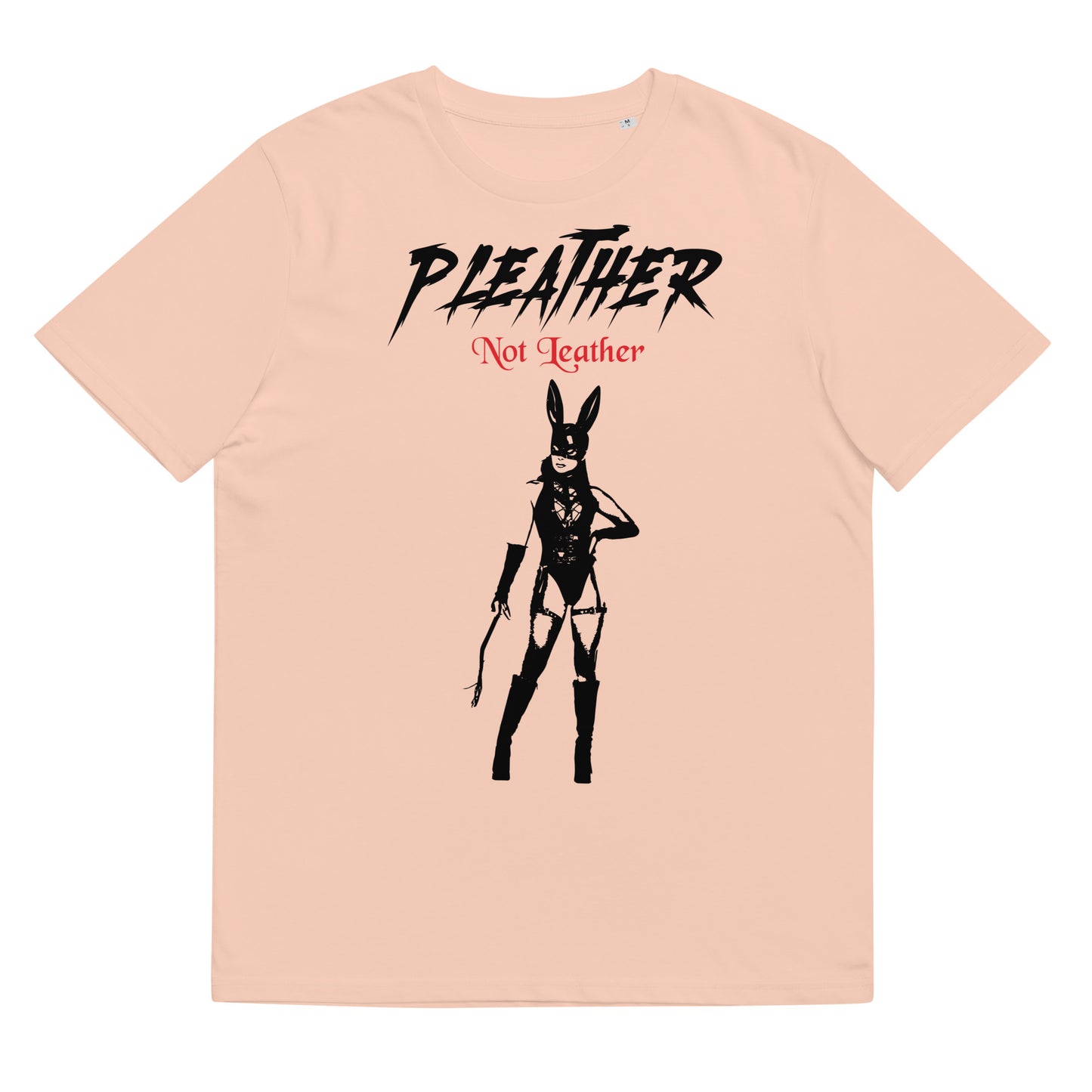 Pleather Not Leather - Unisex organic cotton t-shirt