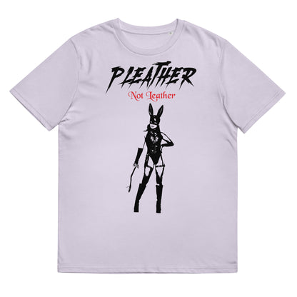 Pleather Not Leather - Unisex organic cotton t-shirt