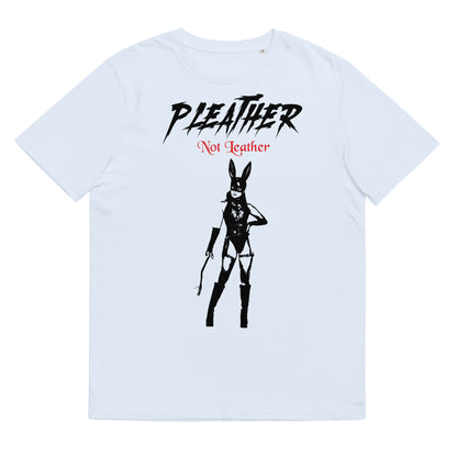 Pleather Not Leather - Unisex organic cotton t-shirt